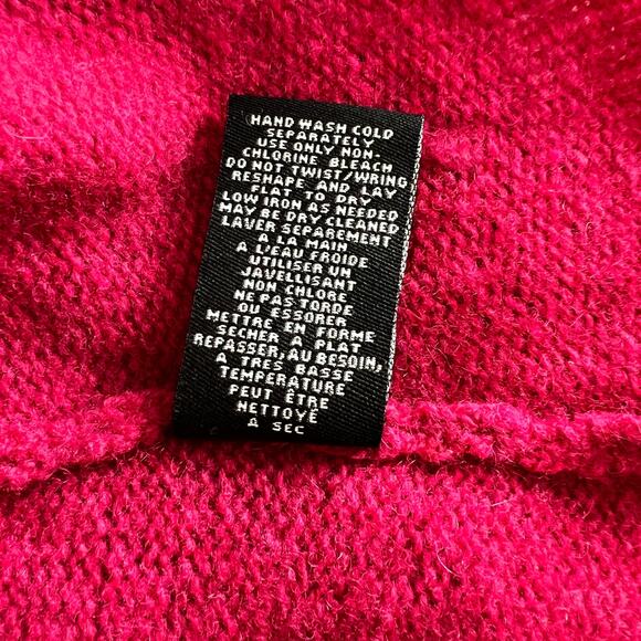 Burning Torch Short Sleeve Mid-Length Cardigan Sweater Womens Large Magenta Pink - Picture 5 of 5